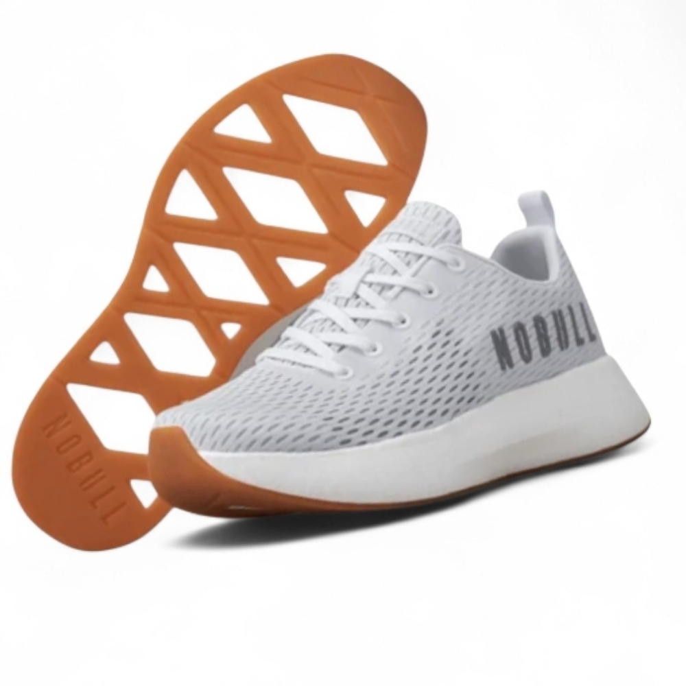 NOBULL White and Gum Lightweight Trainer Sneakers